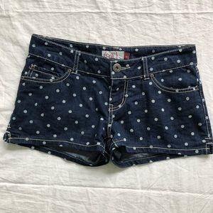 SO size 3 Polka Dot Denim Shorts